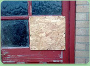 boarded up Leigh On Sea